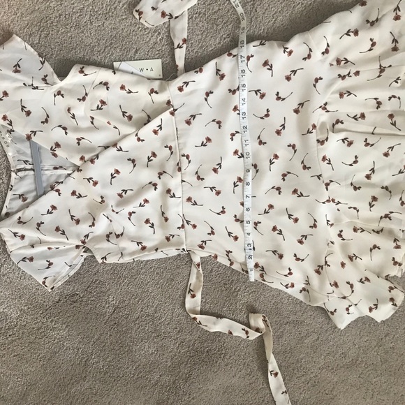 BNWT‼️ ROW A RUST FLORAL MINI DRESS‼️ - Picture 13 of 14